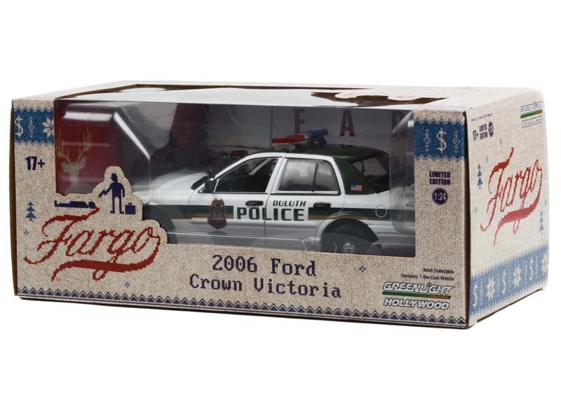 2006 Ford Crown Victoria Police Interceptor - Duluth Minnesota Police Fargo (Hollywood Series) Diecast 1:24 Scale Model - Greenlight 84153