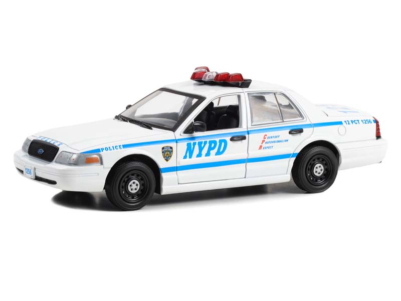 2003 Ford Crown Victoria Police Interceptor NYPD - Quantico (Hollywood Series 18) Diecast 1:24 Scale Model - Greenlight 84183
