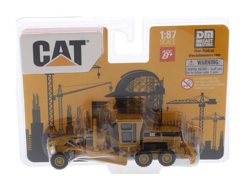 CAT Caterpillar 163H Motor Grader 1:87 HO Scale Model - Diecast Masters 84403