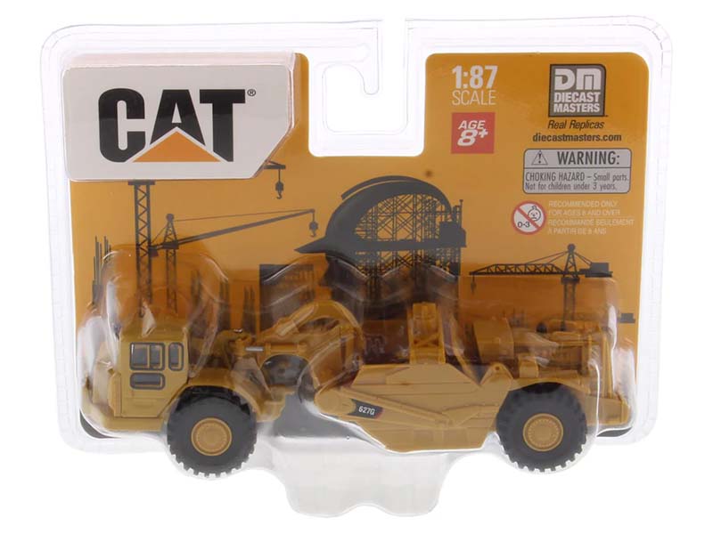 CAT Caterpillar 627G Auger Scraper 1:87 HO Scale Model - Diecast Masters 84405