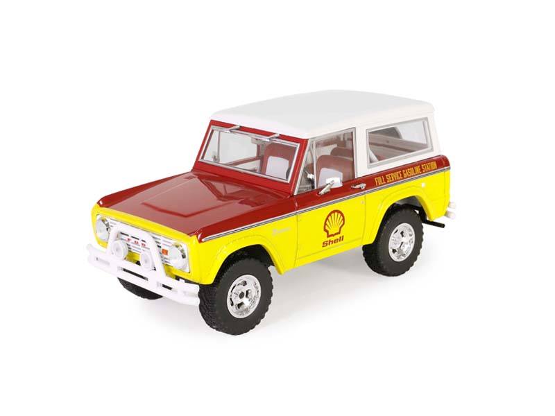 PRE-ORDER 1977 Ford Bronco – Shell Oil (Running on Empty Series 7) Diecast 1:24 Scale Model - Greenlight 85083