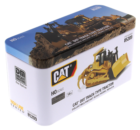 CAT Caterpillar D9T Track-Type Tractor (High Line Series) 1:87 HO Scale Model - Diecast Masters 85209