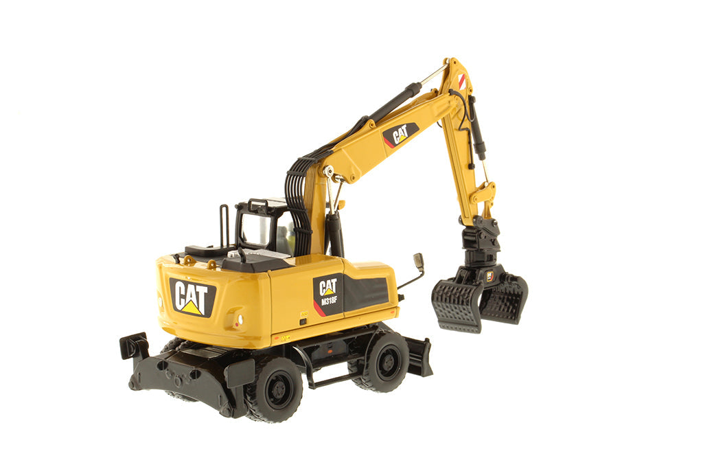 CAT Caterpillar M318F Wheeled Excavator w/ Operator (High Line Series) 1:50 Diecast Model - Diecast Masters 85508