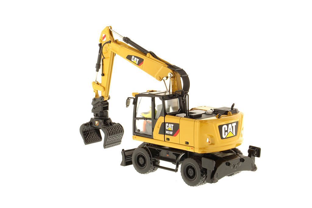 CAT Caterpillar M318F Wheeled Excavator w/ Operator (High Line Series) 1:50 Diecast Model - Diecast Masters 85508