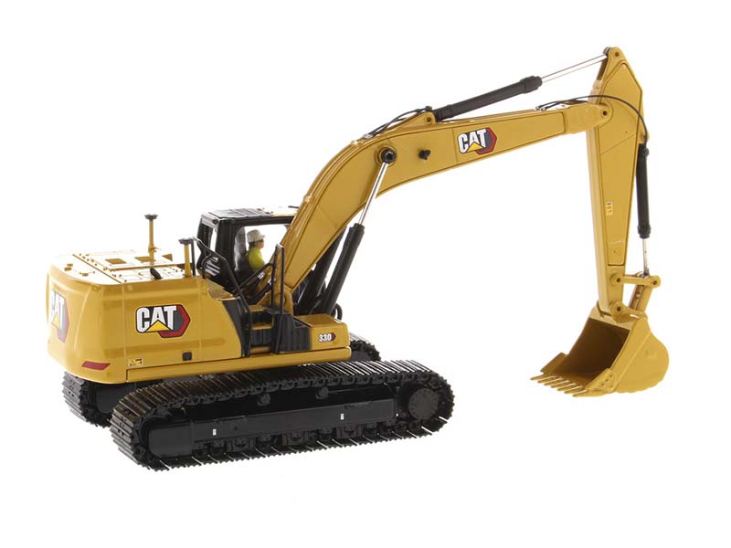 CAT Caterpillar 330 Hydraulic Excavator Next Generation w/ Operator - (High Line Series) 1:50 Scale Model - Diecast Masters 85585