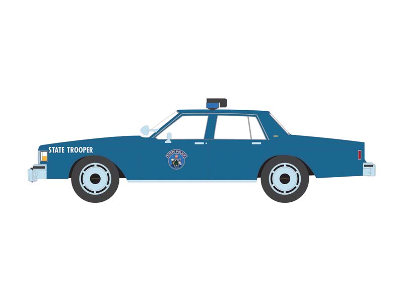 1990 Chevrolet Caprice - Maine State Police (Hot Pursuit Series 9) Diecast 1:24 Scale Model - Greenlight 85592