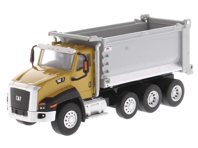 CAT Caterpillar CT660 Day Cab Tractor w/ OX Stampede Dump Truck (Play & Collect Series) 1:64 Scale Model - Diecast Masters 85633