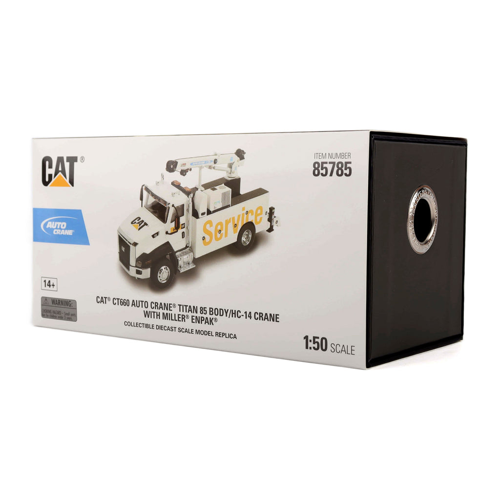 CAT Caterpillar CT660 Auto-Crane Titan 85 Body w/ Miller EnPak Diecast 1:50 Scale Model - Diecast Masters 85785