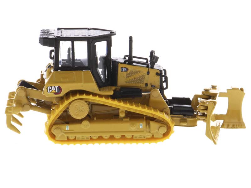CAT Caterpillar D5 Dozer w/ Fine Grading Undercarriage and Foldable Blade 1:87 HO Scale Model - Diecast Masters 85953