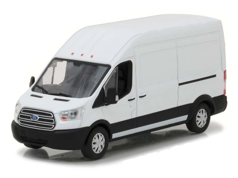PRE-ORDER 2017 Ford Transit LWB High Roof - Oxford White Diecast 1:43 Scale Model - Greenlight 86083