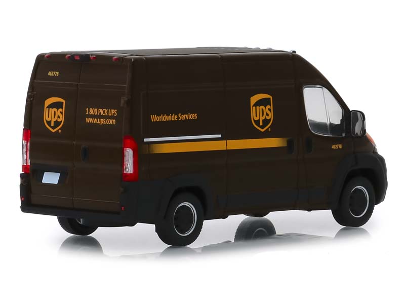 2018 Ram ProMaster 2500 Cargo High Roof - United Parcel Service (UPS) Worldwide Services Diecast 1:43 Scale Model - Greenlight 86156