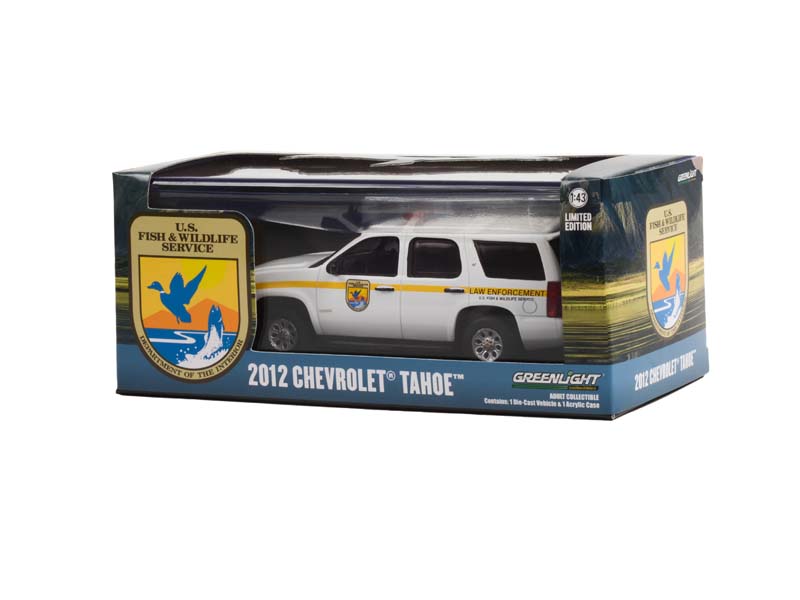 2012 Chevrolet Tahoe - U.S. Fish & Wildlife Service Law Enforcement Diecast 1:43 Scale Model - Greenlight 86190