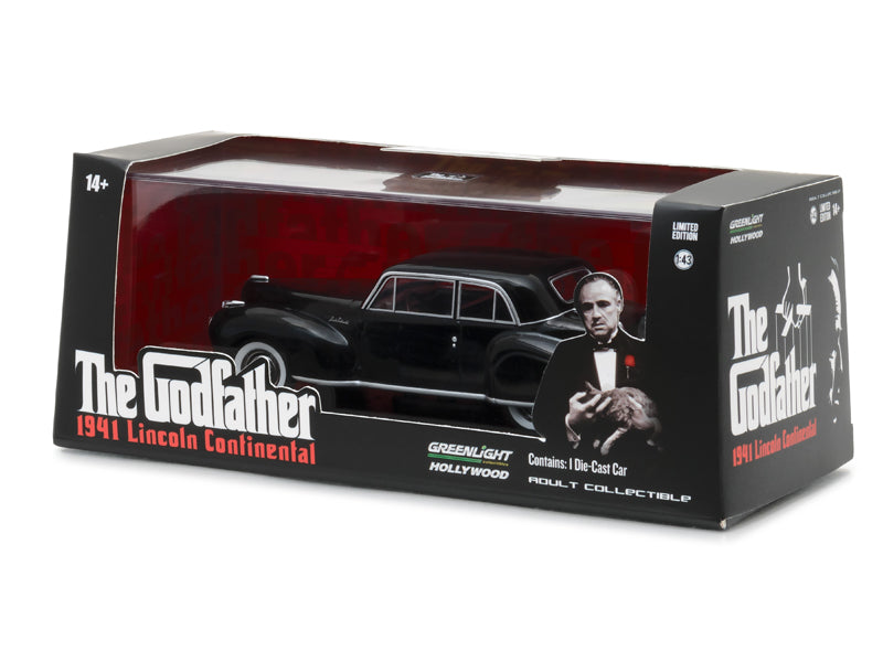 PRE-ORDER 1941 Lincoln Continental (The Godfather) Diecast 1:43 Scale Model - Greenlight 86507
