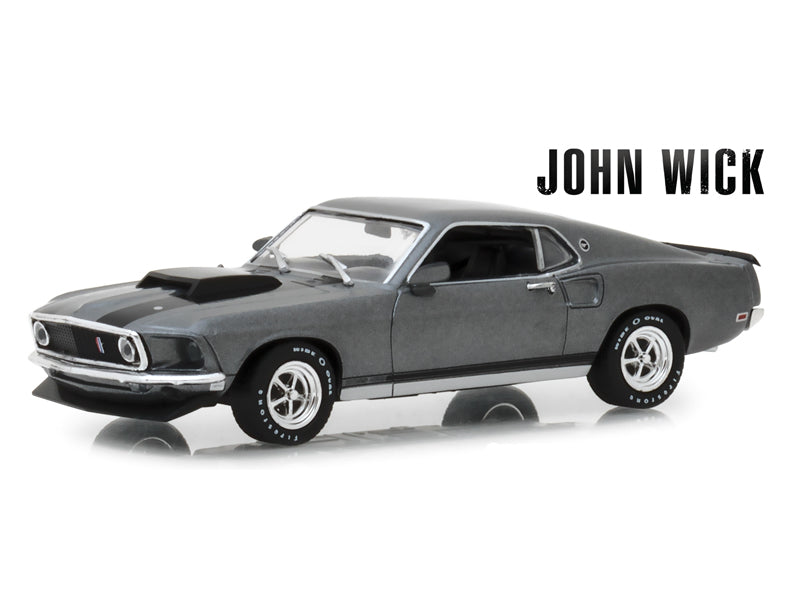 1969 Ford Mustang BOSS 429 (John Wick) Diecast 1:43 Scale Model Car - Greenlight 86540