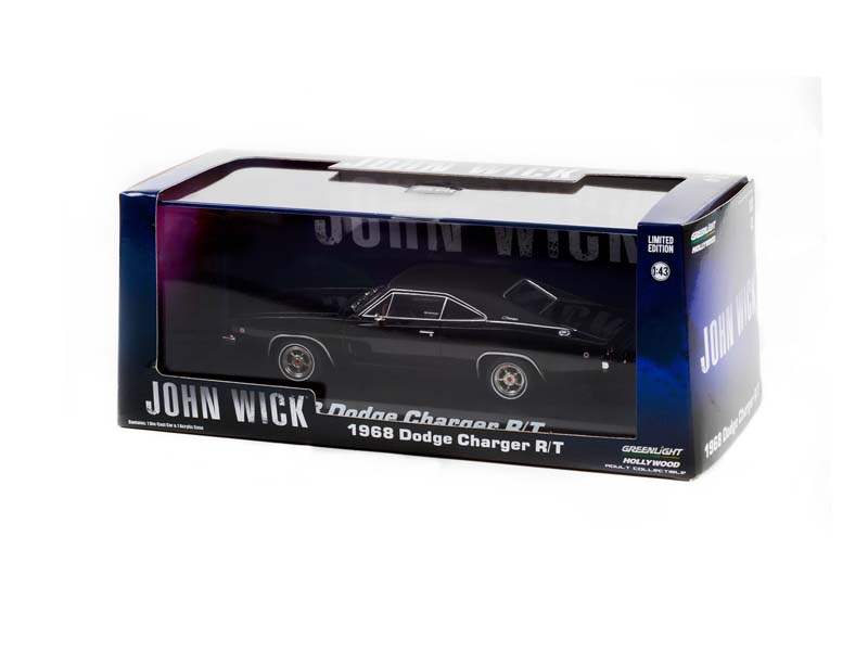 1968 Dodge Charger R/T - John Wick Diecast 1:43 Scale Model - Greenlight 86608