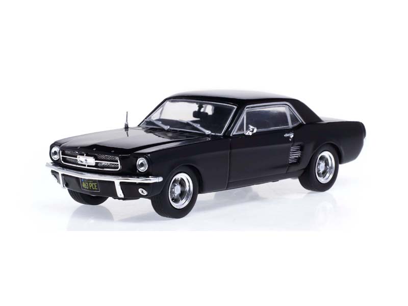 1967 Ford Mustang Coupe - Matte Black (Adonis Creed) Diecast 1:43 Scale Model - Greenlight 86615