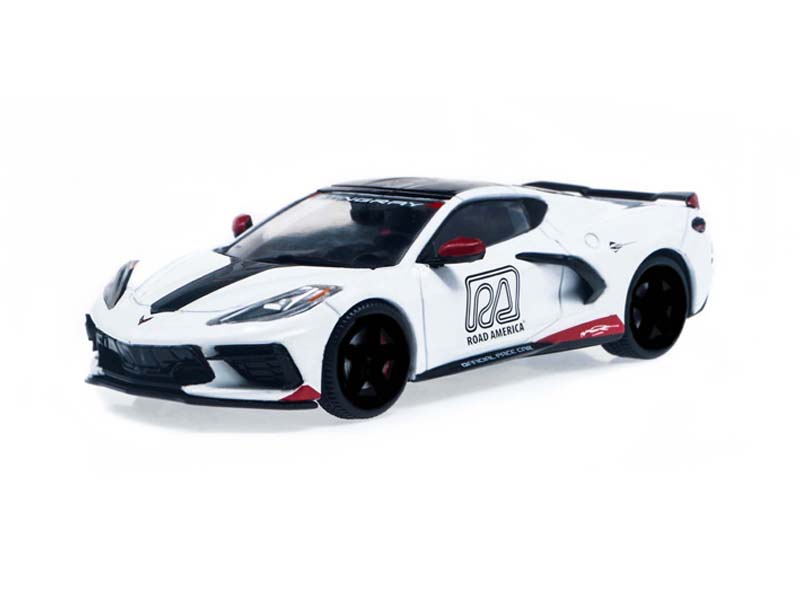 2020 Chevrolet Corvette C8 Stingray Coupe - Road America Official Pace Car Diecast 1:43 Scale Model - Greenlight 86623