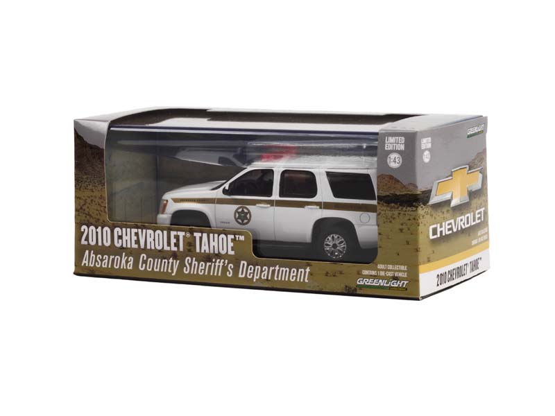 2010 Chevrolet Tahoe - Absaroka County Sheriff's Department Diecast 1:43 Scale Model - Greenlight 86624