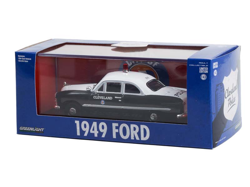 1949 Ford - Cleveland Police - Cleveland Ohio Diecast 1:43 Scale Model - Greenlight 86635
