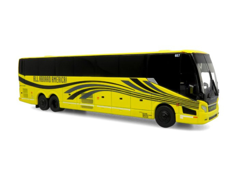 Prevost H3-45 Coach: All Aboard America Diecast 1:87 Scale Model - Iconic Replicas 87-0420