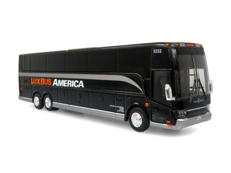 Van Hool TX45 Coach: Lux Bus America Diecast 1:87 Scale Model - Iconic Replicas 87-0464