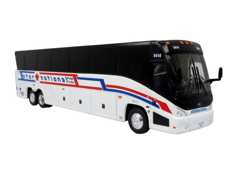 MCI J4500 Coach: International Stage Lines Diecast 1:87 Scale Model - Iconic Replicas 87-0466