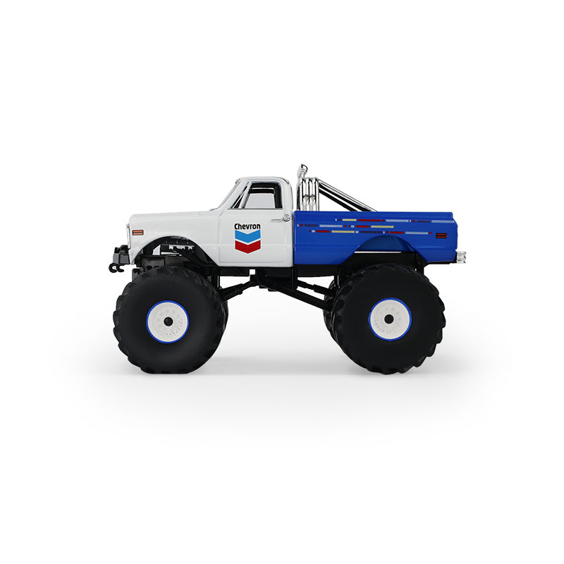 PRE-ORDER 1972 Chevrolet K-10 Monster Truck (Kings of Crunch – Chevron 150th Anniversary) Diecast 1:43 Scale Model - Greenlight 88063