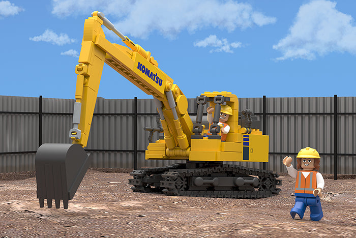 Komatsu Excavator Building Blocks Set - First Gear 90-0552