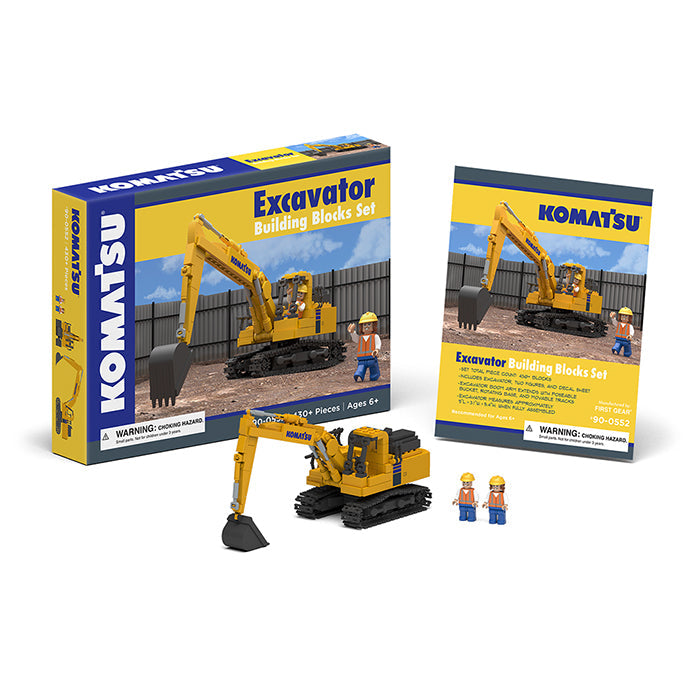 Komatsu Excavator Building Blocks Set - First Gear 90-0552