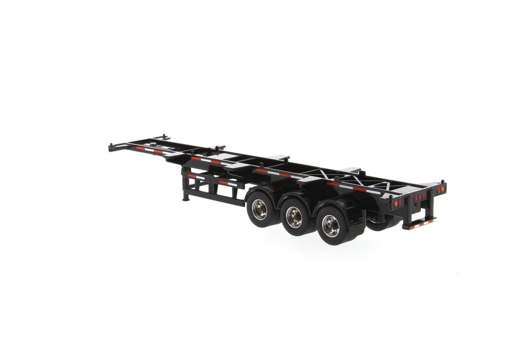 40' Skeleton Trailer Black (Transport Series) 1:50 Scale Model - Diecast Masters 91024