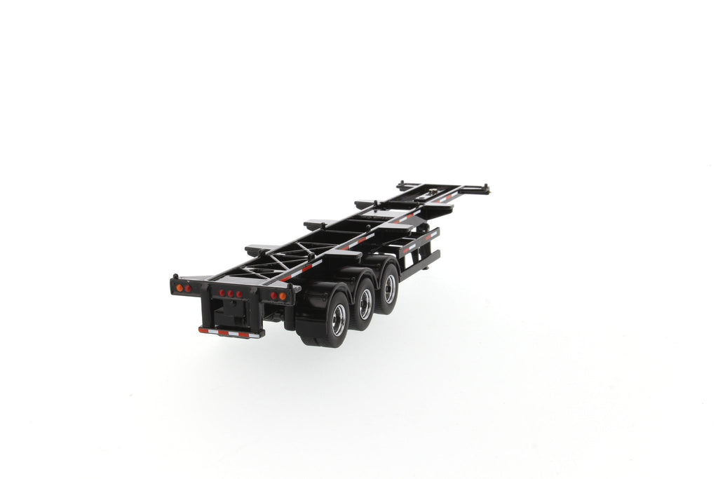 40' Skeleton Trailer Black (Transport Series) 1:50 Scale Model - Diecast Masters 91024