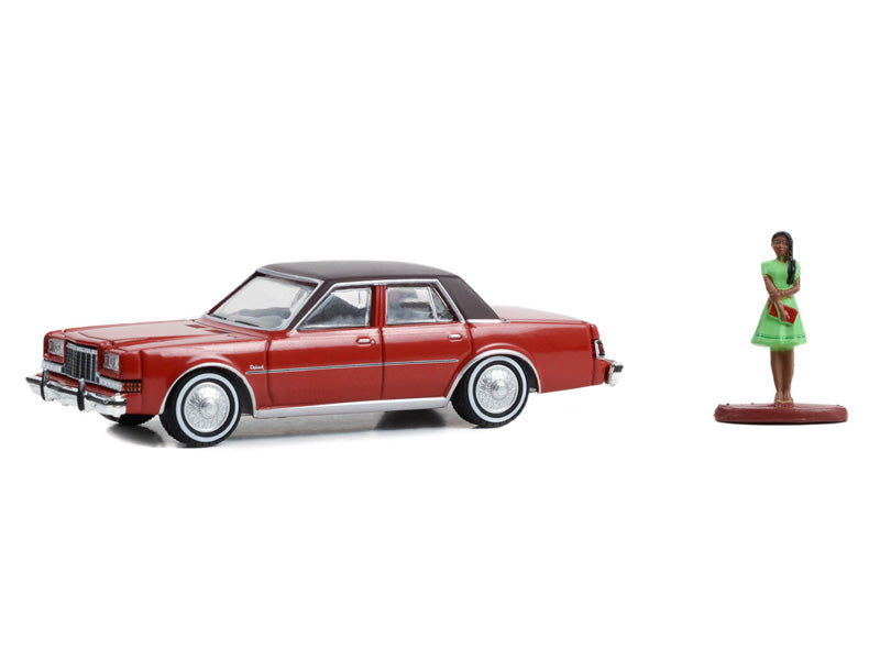 1983 Dodge Diplomat w/ Woman in Dress (The Hobby Shop) Series 15 Diecast 1:64 Scale Model - Greenlight 97150C