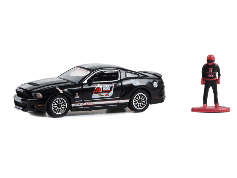 2010 Shelby GT500 #68 - OPTIMA Ultimate Street Car Invitational w/ Driver (The Hobby Shop) Series 15 Diecast 1:64 Scale Model - Greenlight 97150E