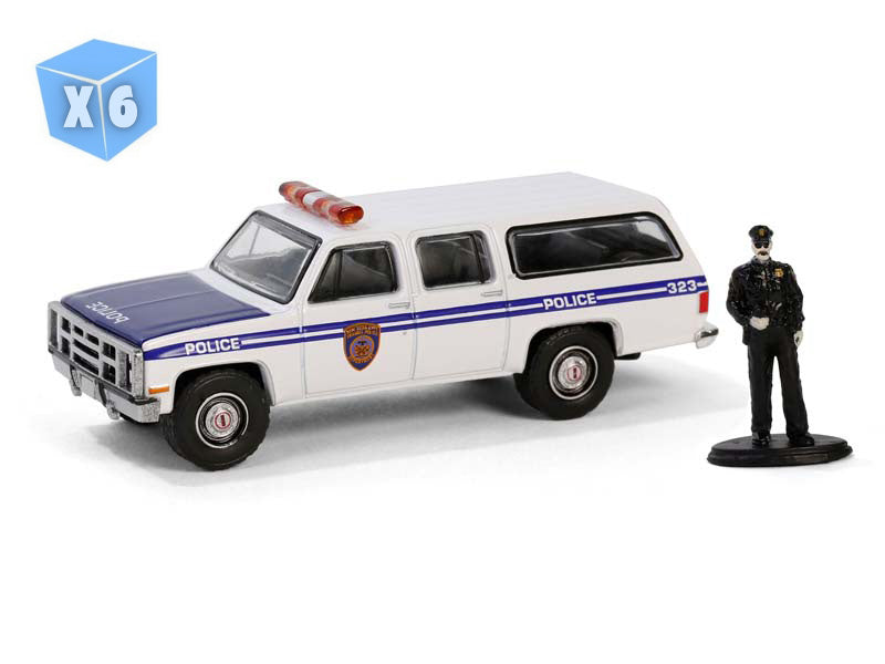 Plymouth Fury 1978 Police Delaware - Greenlight 1:24 - Bleu Métal