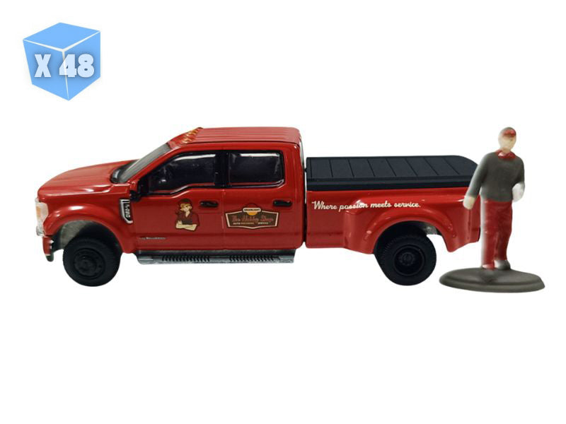 PRE-ORDER - 48 PACK 2022 F-450 Dually – Shop Truck w/ Mechanic Figure (The Hobby Shop Series 17) Diecast 1:64 Scale Model - Greenlight 97170F