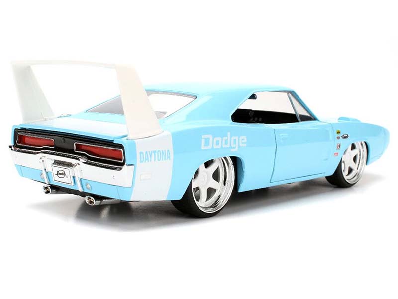 1969 Dodge Charger Daytona – Light Blue (Bigtime Muscle) Diecast 1:24 Scale Model - Jada 98169