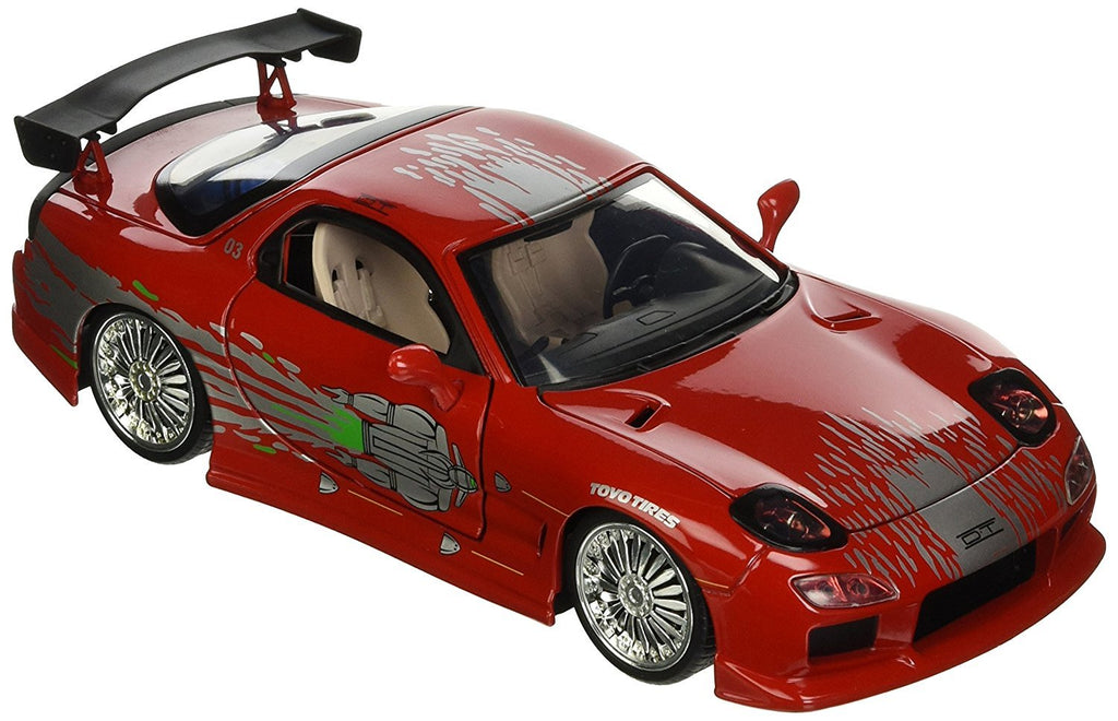 Dom's 1993 Mazda RX-7 (Fast and Furious Movie) Diecast 1:24 Scale Model - Jada 98338