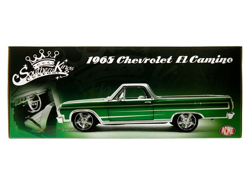 1965 Chevrolet El Camino – Calypso Green – Southern Kings Customs (Limited 1 of 210) Diecast 1:18 Scale Model - ACME A1805415