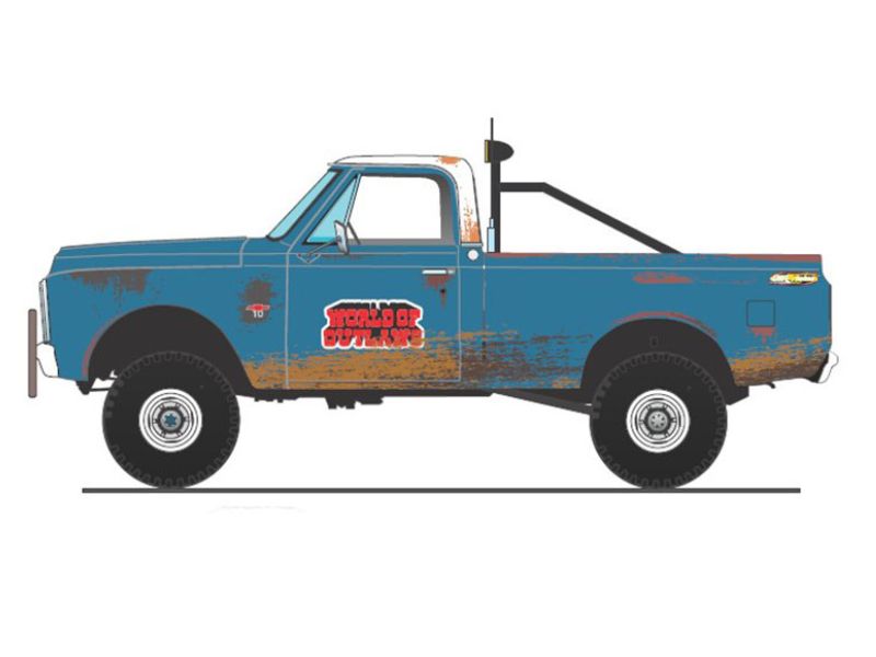 PRE-ORDER 1967 Chevrolet K-10 World of Outlaws Push Truck Diecast 1:18 Scale Model - ACME A1807223