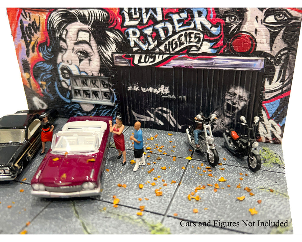 LA Street Art Diorama Lowrider 1:64 Scale Model - American Diorama