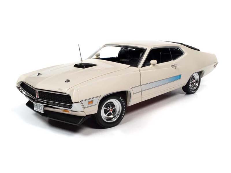1971 Ford Torino GT - White (American Muscle 30th Anniversary – Class of 1971) Diecast 1:18 Scale Models - Auto World AMM1256