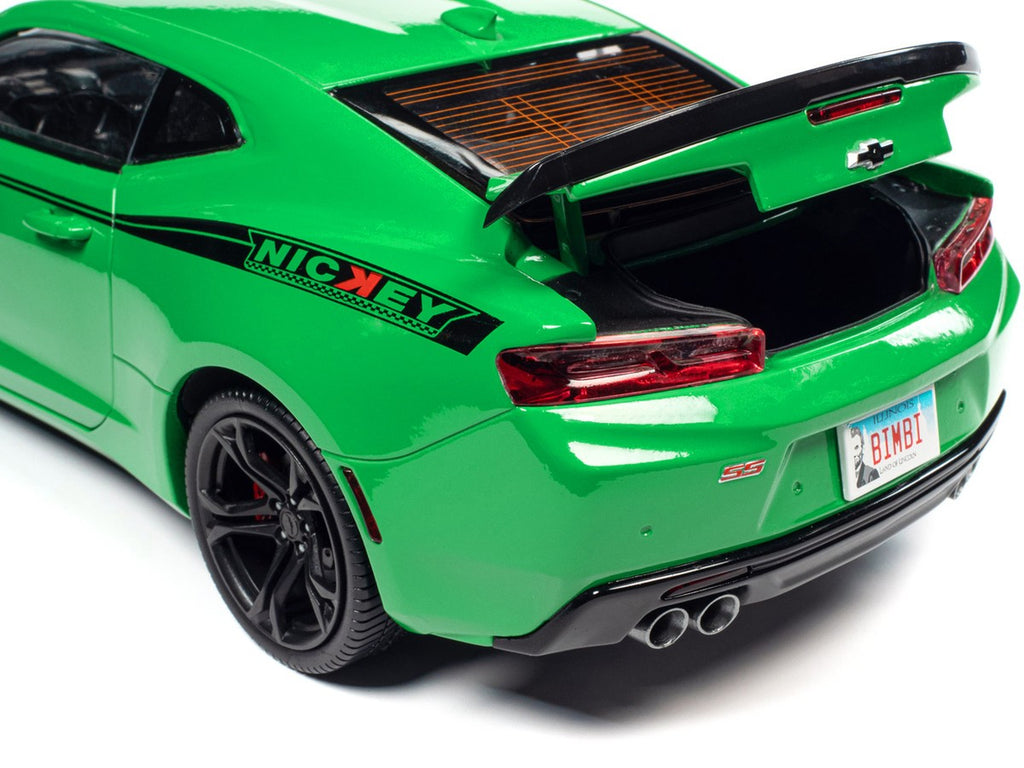2017 Nickey Chevrolet Camaro SS 1LE – Green Diecast 1:18 Scale Model - Auto World AMM1276