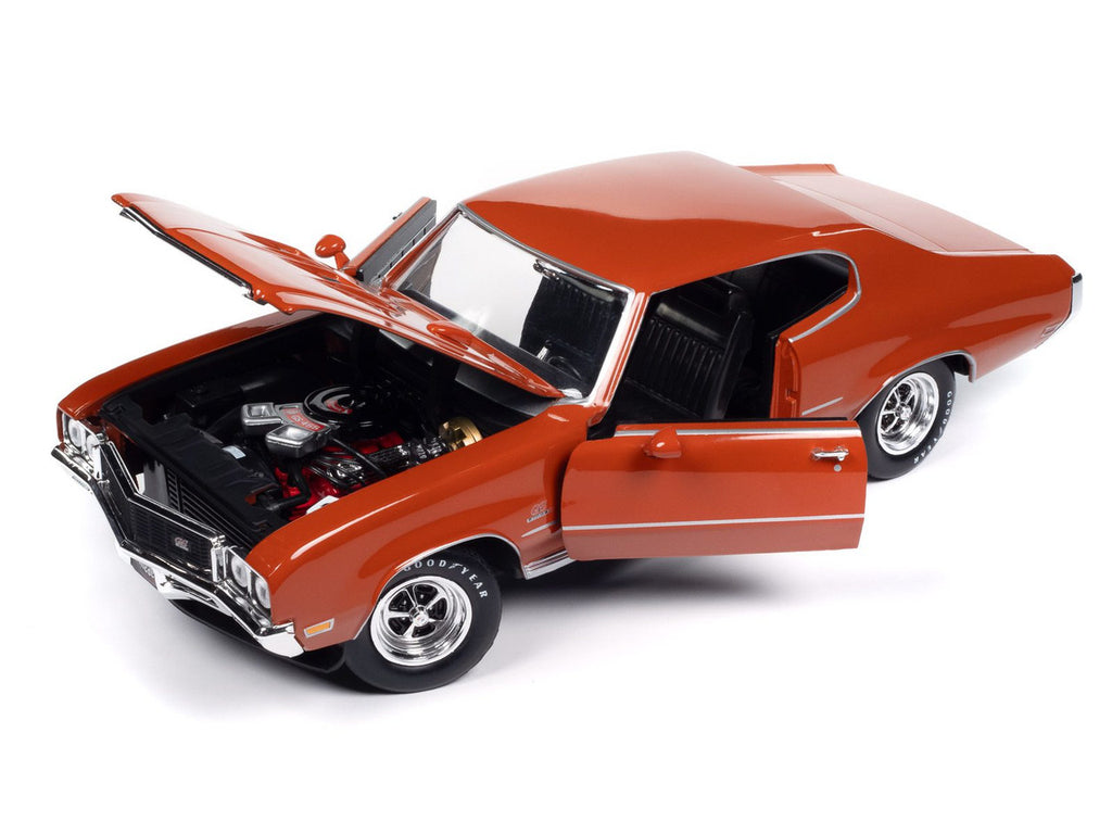 1972 Buick GS Stage 1 - Flame Orange Diecast 1:18 Scale Model - Auto World AMM1327