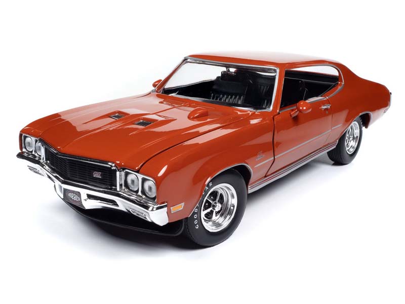1972 Buick GS Stage 1 - Flame Orange Diecast 1:18 Scale Model - Auto World AMM1327