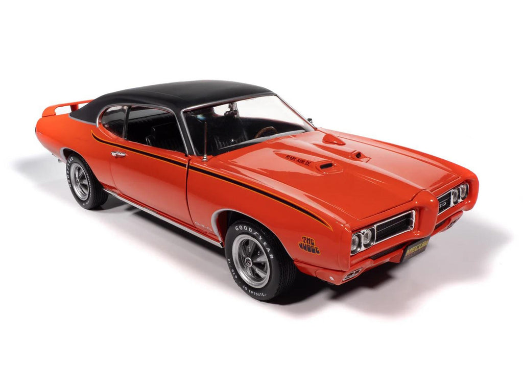 1969 Pontiac GTO Judge - Carousel Red (Mecum Auctions) Diecast 1:18 Scale Model - Auto World AMM1351