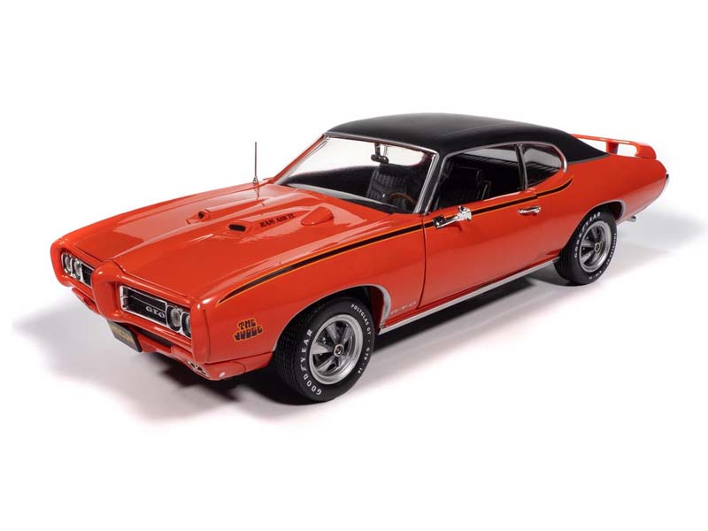 1969 Pontiac GTO Judge - Carousel Red (Mecum Auctions) Diecast 1:18 Scale Model - Auto World AMM1351