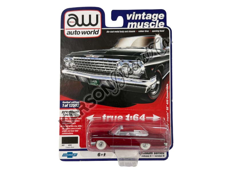 CHASE 1962 Chevrolet Impala SS 409 Convertible Black (Vintage