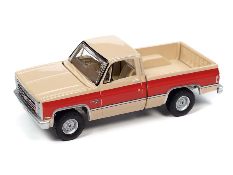 CHASE 1987 Chevrolet Silverado R10 Fleetside - Two Tone Tan Bright Red ...