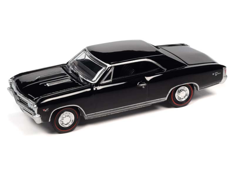 1967 Chevrolet Chevelle SS 396 Tuxedo Black (Vintage Muscle) Diecast 1:64 Scale Model - Auto World AW64382A