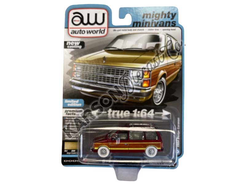 CHASE 1984 Dodge Caravan Van Beige Crystal Metallic w/ Woodgrain